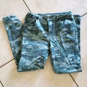 Cat & Jack Cammo Jegging boys size 14